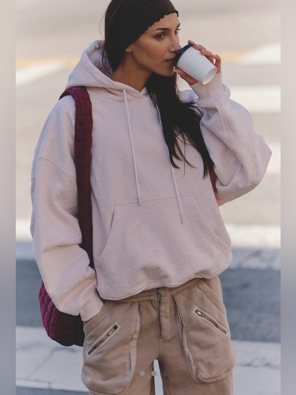 Free People Flocked Hoodie - Picture 4 of 5